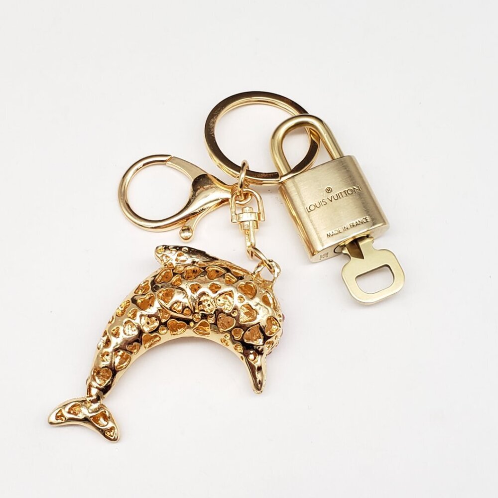 Authentic Louis Vuitton Lock & Key with unbranded Bagcharm, Keycharm, Keychain - Picture 4 of 7